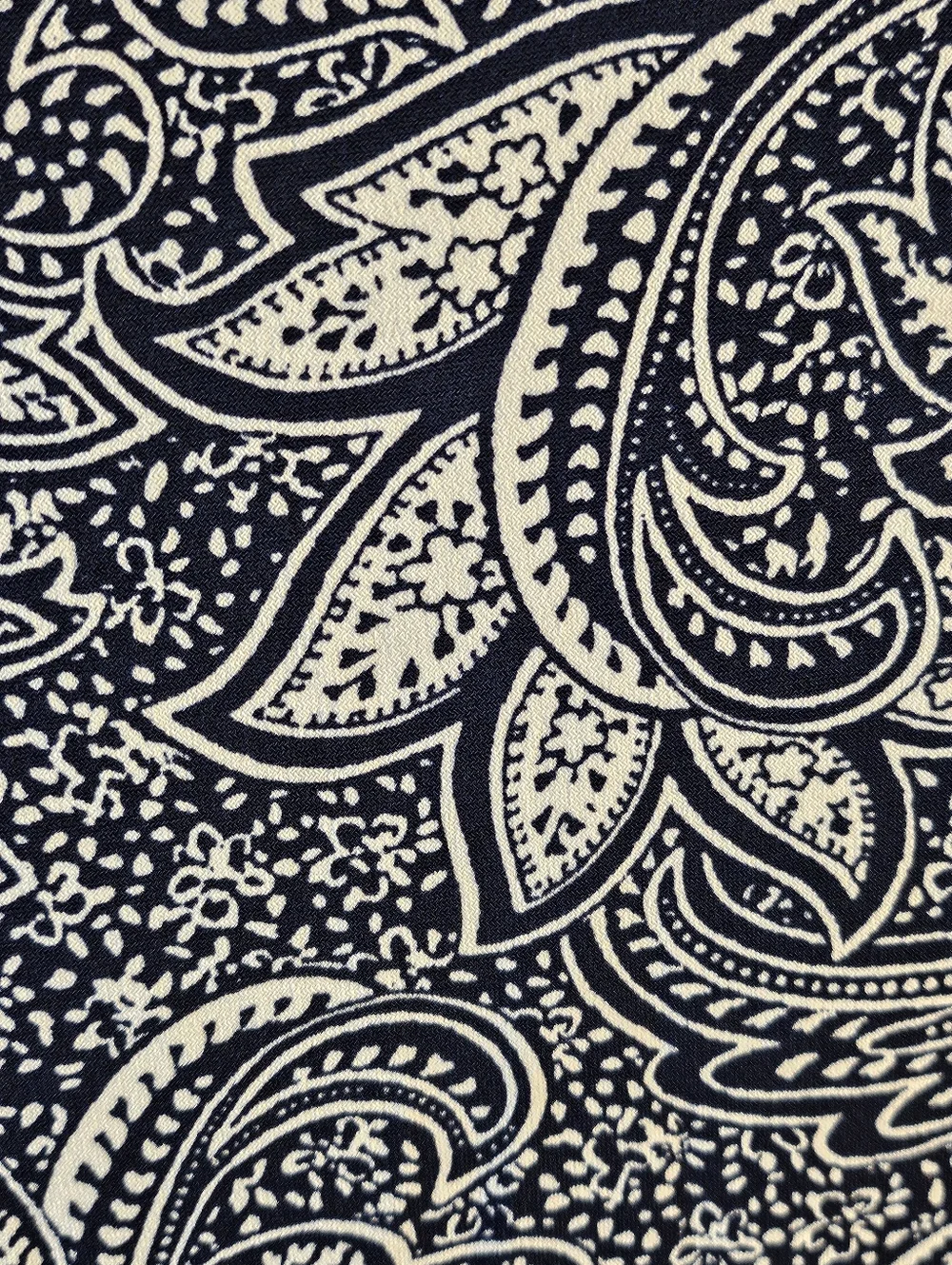 NWT Michael Michael Kors Navy White Paisley Floral Ruffle Wrap Style Dress